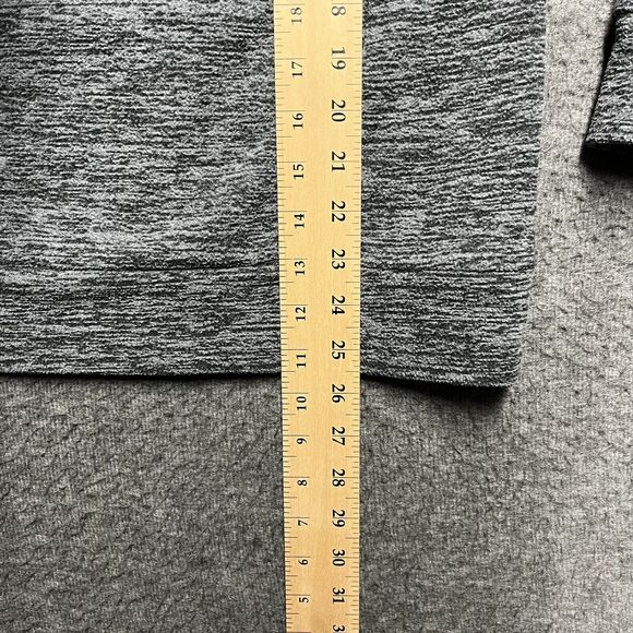 Adidas 1/4 Zip Fleece Jacket Youth XL (18/20) Gray Heathered Mock Neck Active - Picture 5 of 5